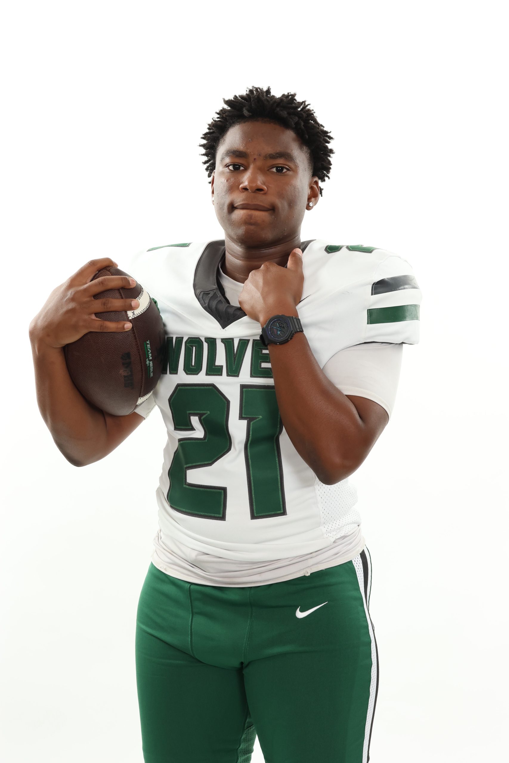 Tony Smith, number 21, Santa Fe Wolves football