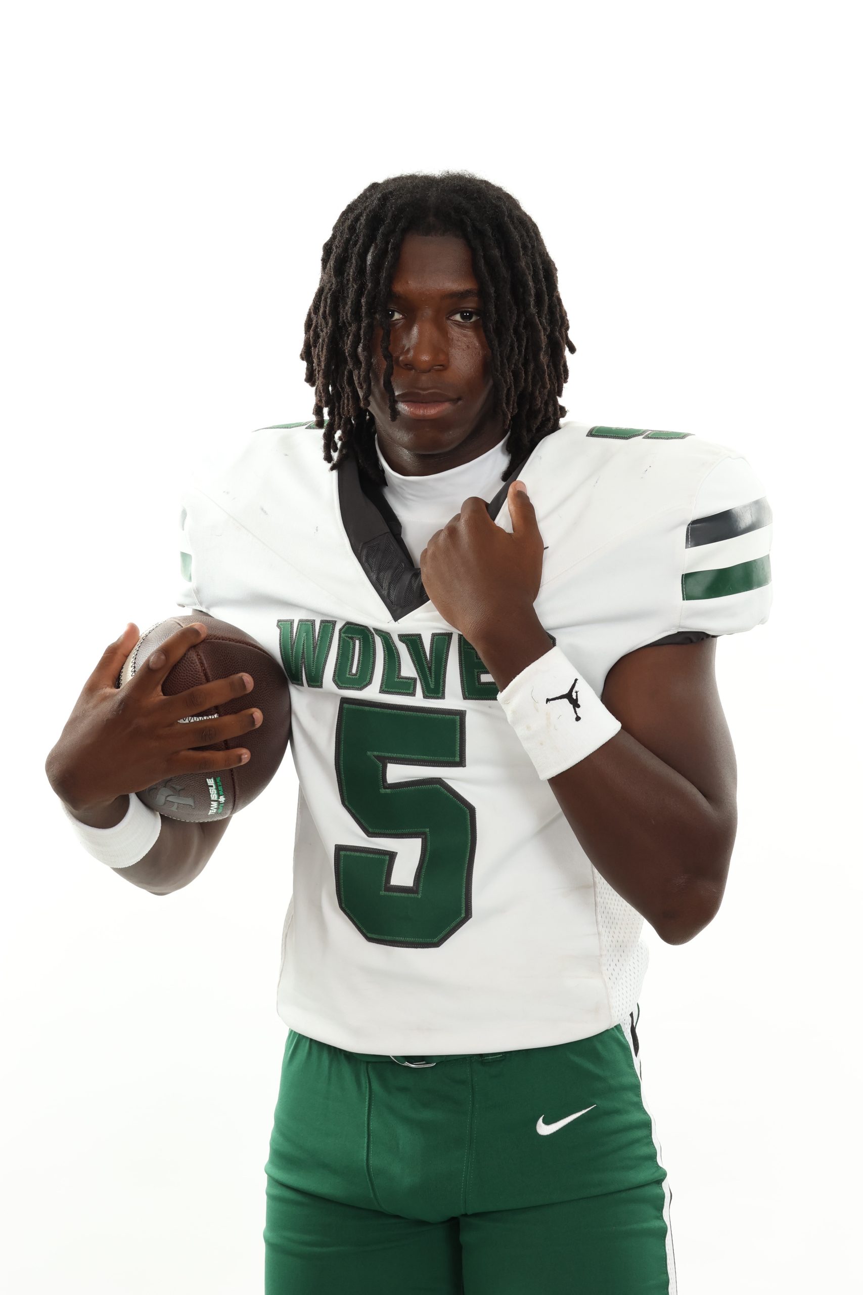 Jordan Kennedy, number 5, Santa Fe Wolves football